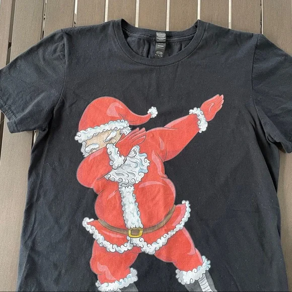 ANVIL DABBING SANTA HOLIDAY CHRISTMAS T-SHIRT!! - Picture 1 of 5